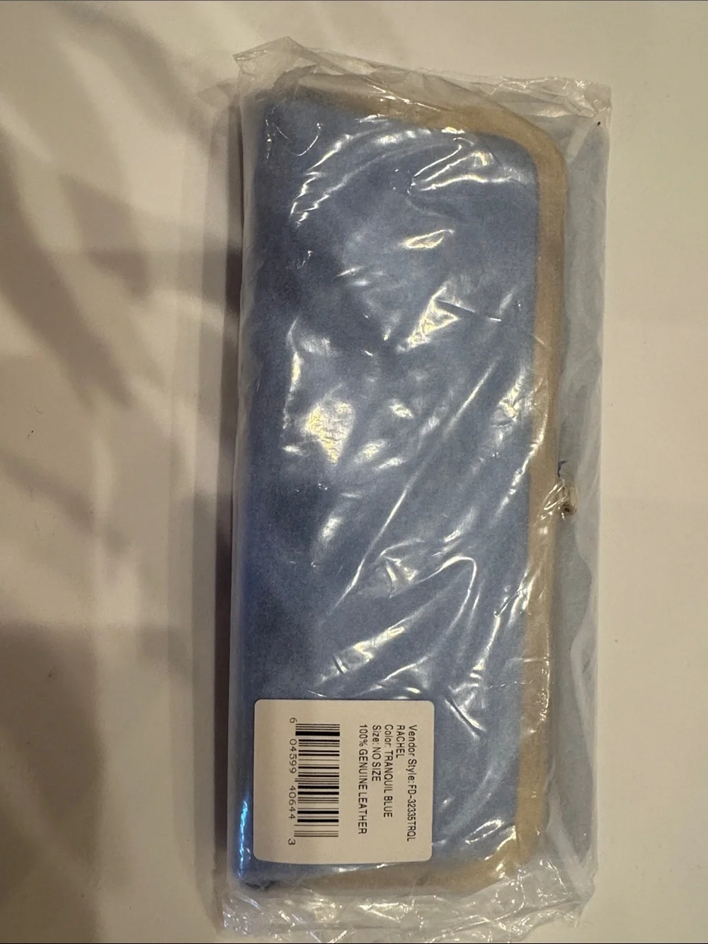 HOBO Blue and Tan Zip Wallet
